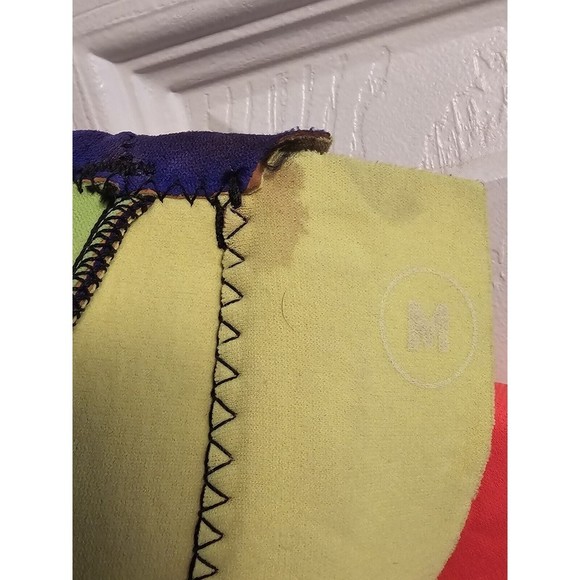 Vtg 90s SKI WARM Men M Purple/Neon Neoprene Shorty Wetsuit Surfer House USA - Picture 7 of 9